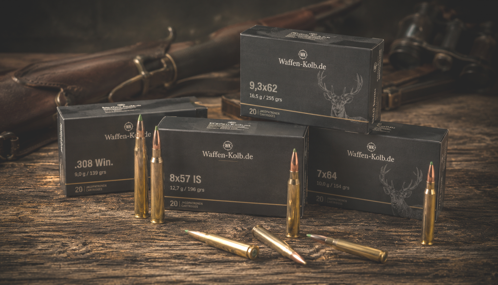 Jagdmunition verschiedener Hersteller bei Waffen-Kolb